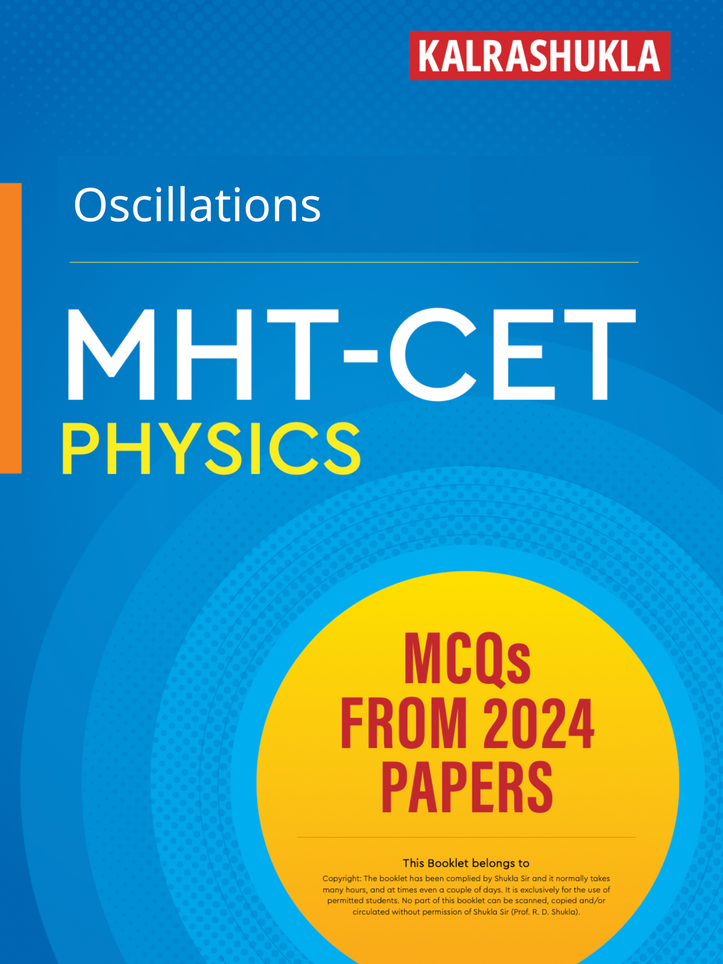 Oscillations MHT-CET Physics 2024 Q&A - PRINTED BOOKLET