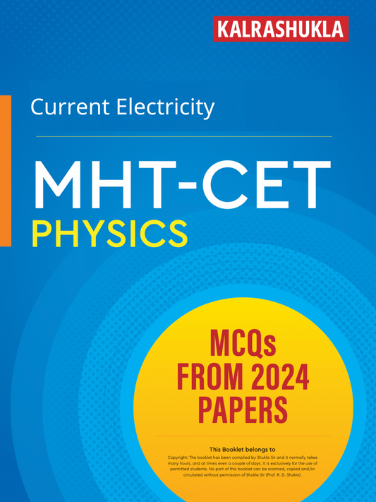 Current Electricity MHT-CET Physics 2024 Q&A - PRINTED BOOKLET