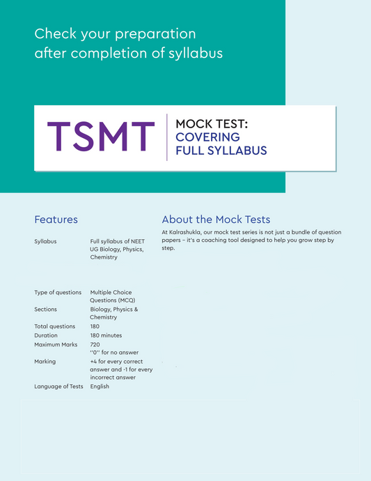 FREE MOCK TEST: COVERING FULL SYLLABUS NEET UG 2026