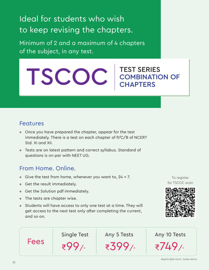 TSCOC - TEST SERIES COMBINATION OF CHAPTERS  NEET UG 2026 ONLINE
