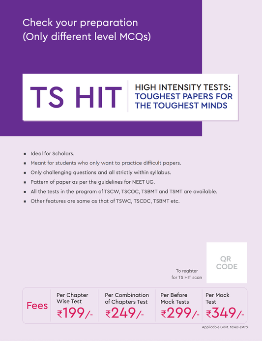 TS HIT HIGH INTENSITY TESTS TOUGHEST PAPERS FOR THE TOUGHEST MINDS UG 2026 NEET ONLINE