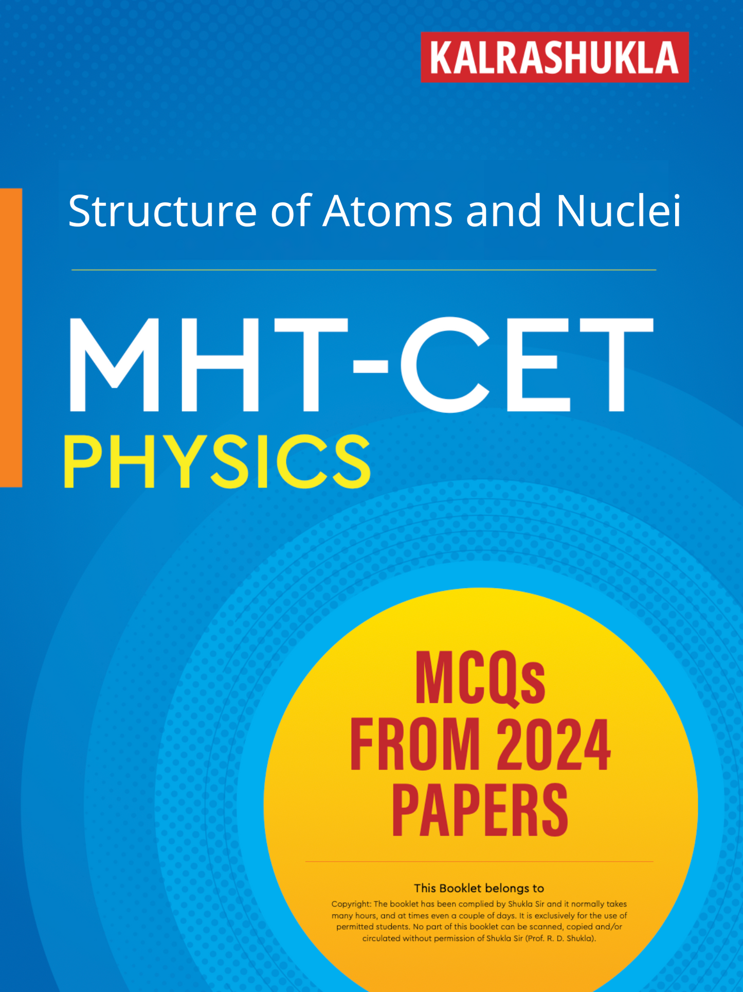 Structure of Atoms & Nuclei MHT-CET Physics 2024 Q&A - PRINTED BOOKLET